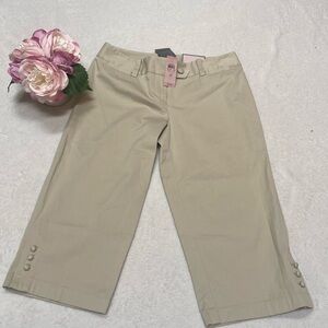 ANN TAYLOR NWT Size 4P Lindsay Capris